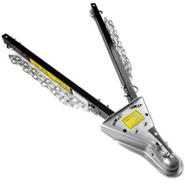 INTBUYING Adjustable Universal Tow Bar + 2X Safety Chains 2" Ball Hitch 5000lbs for Towing Cap RV Truck Wagon