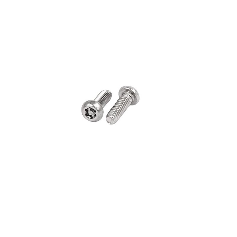 uxcell M2x6mm 304 Stainless Steel Button Head Torx Security Machine