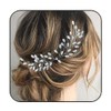 Heread Rhinestones Bride Wedding Hair Vine Silver Crystal Hair Pieces
