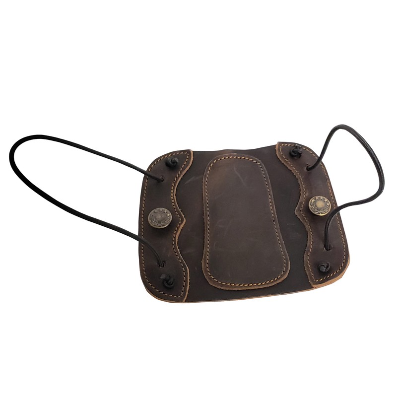 SAS Leather Traditional Arm Guard with Stretch Cord and Button