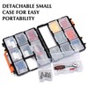 EMENTOL Tool Organizer Box with 16 Compartments, Durable Plastic Storage