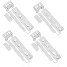 SPARES2GO Door Plastic Mounting Bracket Fixing Slide Kit Compatible with De Dietrich Integrated Fridge Freezer/Refrigerator