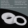 sourcing map PTFE Flat Seal 30 mm AD 20 mm