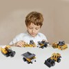 6pcs 1:64 Construction Vehicle Toy Mini Decoration Alloy Construction Vehicle