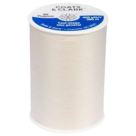 Coats & Clark Dual Duty All-Purpose Natural Thread / 400 Yard Spool/ 1 Spool of Yarn