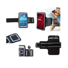 DFV mobile - Armbandtasche Sport Armband Berufsausrüstung Wasserabweisende aus Neopren für Saiet Sicuro Smart Sts570 (2021) - Schwarz