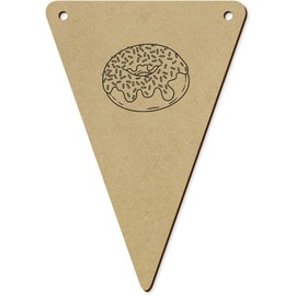 Azeeda 5 x 140mm 'Donut Bestreuen' Wimpelkette/Girlande (BN00087955)