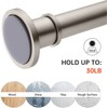 BRIOFOX Industrial Shower Curtain Rod - Spring Tension Shower Rod