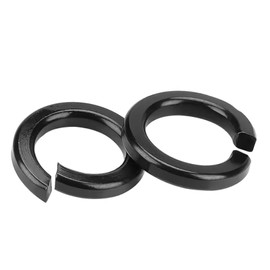 Dayalo Pack of 50 spring washers M6, black spring washers, washers, washers, stainless steel A2 V2A, metal washers for screws and nuts