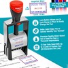 MaxMark Heavy Duty Self Inking Date Stamp with Phrase Emailed