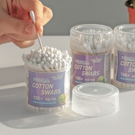 Cotton swab series 4 types of soft sanitary swabs Cosmetic swabs Wooden swabs High-quality cotton swabs