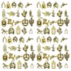 80pcs Western Cowboy Themed Charms Set - Zinc Alloy 3D