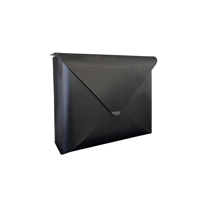NACH Sleek Envelope Waterproof Wall Mount Mailbox, Large for Outside,