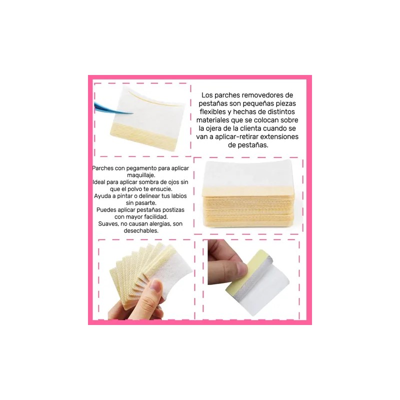 160 Parches Para Remover O Retirar Pestañas, Maquillaje