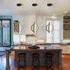 BNHHLZ Modern LED Chandelier Black Ring Pendant Light Fixtures 4000K