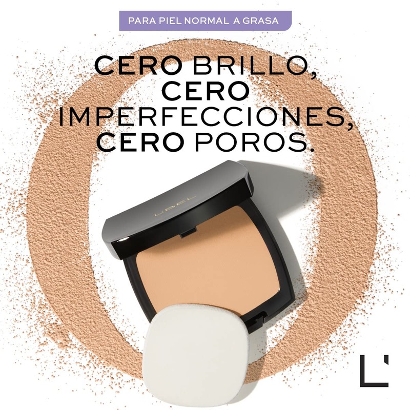 L'BEL - Polvos Compactos Control Brillo Forever Ultra Matte 9g