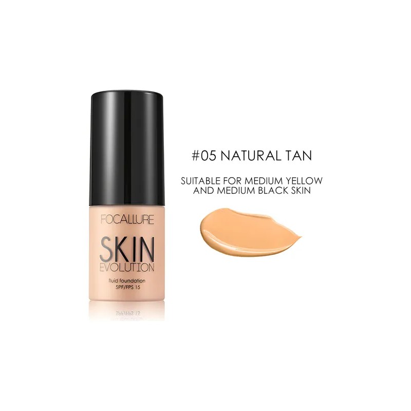 Kit Base Liquida Maquillaje Cobertura Total Filtro Solar 05 Natural