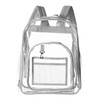 Backpack Schoolbag PVC Waterproof Gray Transparent Large Capacity for School