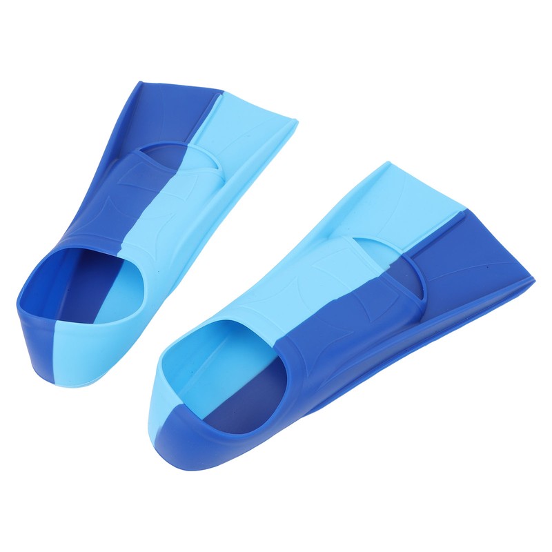 2pcs Swim Fins 2 Colour Blue Silicone Anti Slip Swimming