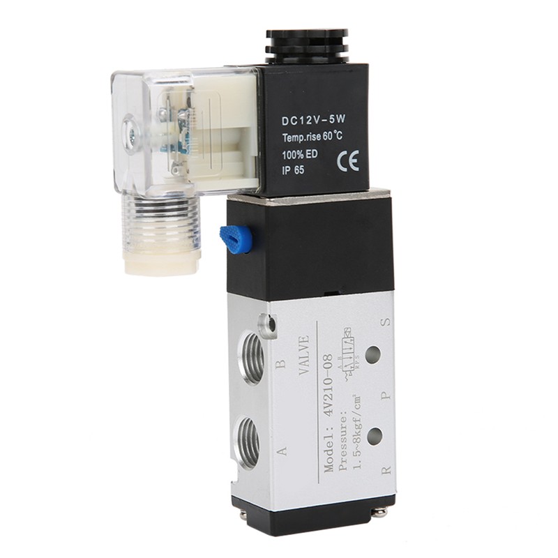 4V210-08 Solenoid Air Valve 2 Position 5 Port Pneumatic Control