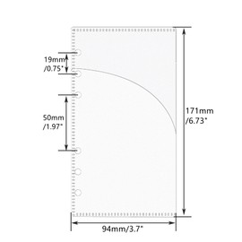 Mogoostry A6 Binder Pocket 12pcs 2 Layer Budget Sheet Sleeves Frosted Plastic Side Open Cash Stuffing Envelopes for 6 Rings Budgeting Planner Inserts