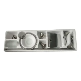 Roalflux Juego De Accesorios Para Baño Plateado 6 Piezas Roalflux