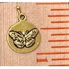 Etched Gold Butterfly Earrings Summer Nature Spring. Jewelry Earrings for