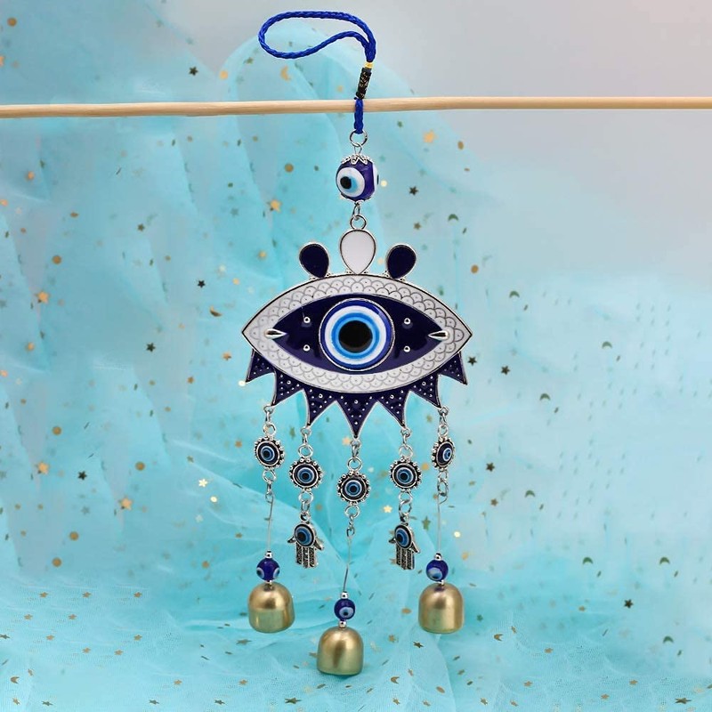 Evil Eye Wind Chimes and Wall Hanging Decoration - Big