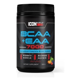 Icon Muscle Bcaa Eaa 7000 Fruit Punch Amino Acids
