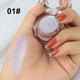 Vodisa Cream Eyeshadow Highly Pigmented Blendable Shimmer Eye Shadow Highlighter Smooth Crease-Resistant Eye Makeup Set - 01