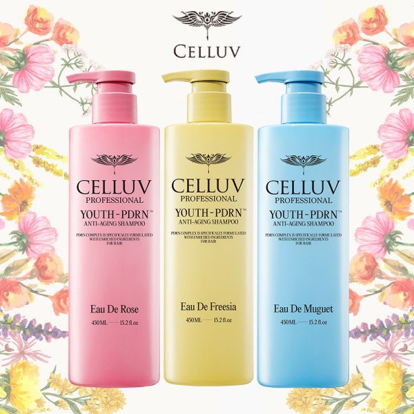 [Celeb] PDRN Shampoo Rose 450mlx1 + Freesia 450mlx1 + Muguet