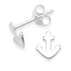 Heather Needham Sterling Silver Anchor Earrings Anchor stud Earrings- SIZE:
