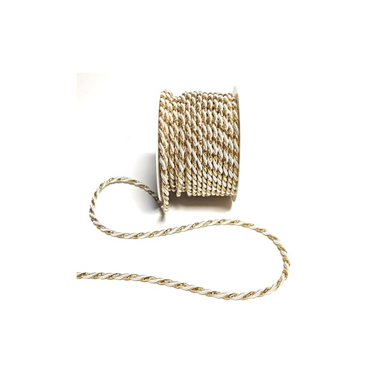s.dekoda Cord 15 m x 4 mm Two-Tone White Gold