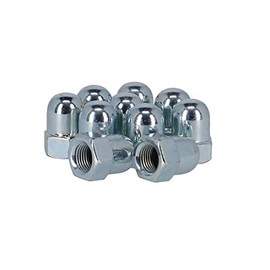 Fix Nippel Cap Nut HR FG 10.5mm 3/5/7 Speed Silver (Pack of 10)