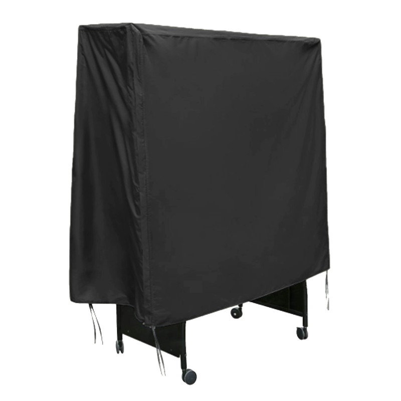 Ping Pong Table Cover Black Zippered 210 Silver Coated Waterproof