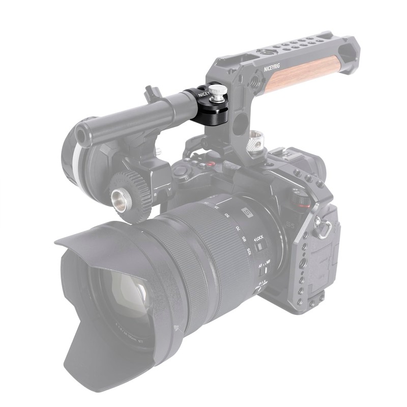 Niceyrig 15mm Single Rod Holder Clamp with 3/8'' Arri Locating
