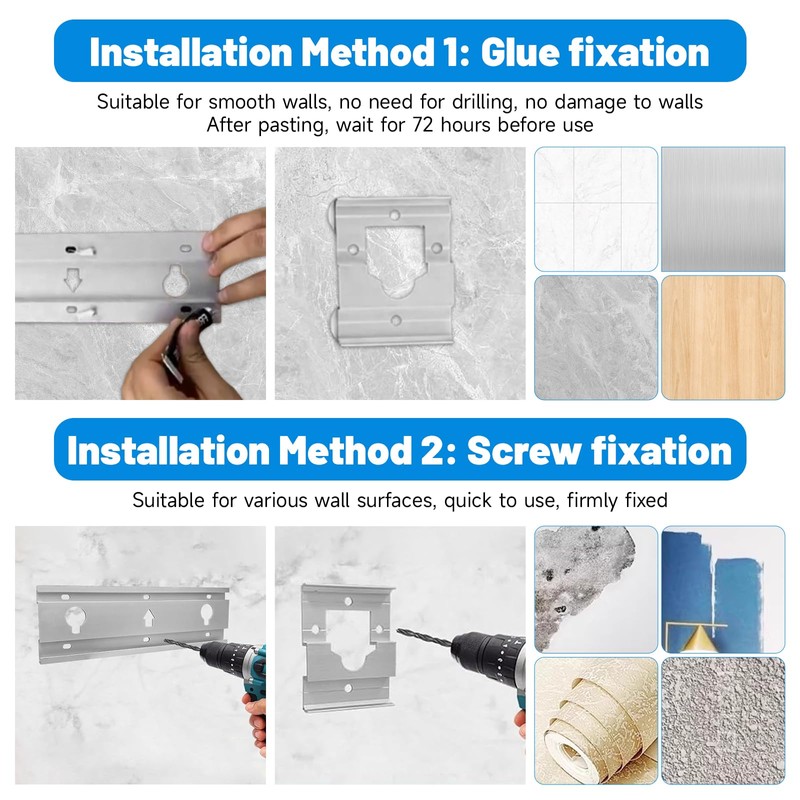 GAESHOW Retractable Washing Line Hanging - Wall Mounted Non-Sagging Washing