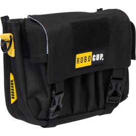 ROBOCUP AC Belt Organizer Pouch with Silent Main Storage Pocket, Two Nylon Buckles, Hook&Loop Patch Area, Metal D-Ring, Multiple Tool Slots, Designed for Professionals Working in Film, TV and Photo