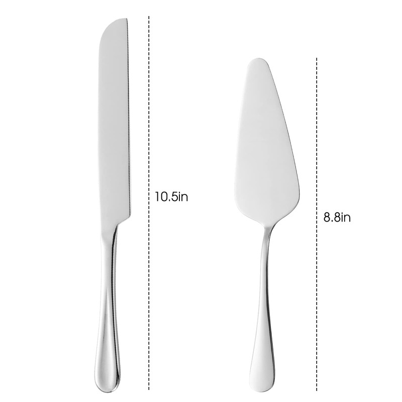 ERVILO Cake Serving Set, Cake Pie Pastry Servers, Stainless steel