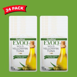 StarKist E.V.O.O. Yellowfin Tuna in Extra Virgin Olive Oil, 2.6 Oz, Pack of 24