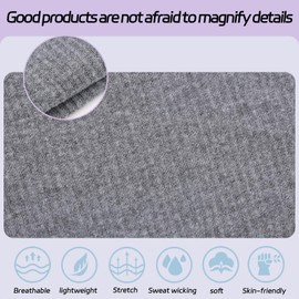 XTREND 6 Packs Knitted Wide Headbands for Women Non Slip Boho Turban Fashion Headband Thick Hairbands Dating Workout Outdoor Yoga Sports Hair Girls Accessories (Black, Dark Gray)