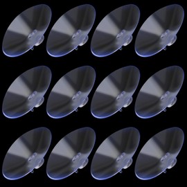 ANCIRS 30 Pack 45mm Suction Cups for Glass Table Tops, Rubber Transparent Anti-Collision Sucker Pad Without Hooks for Home Decoration