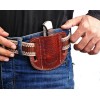 Handmade Sheath Vintage Pancake Design Folding Blade Pocket Buck 110