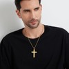 jiamiaoi Cross Necklace Stainless Steel Cross Pendant for Men Mens