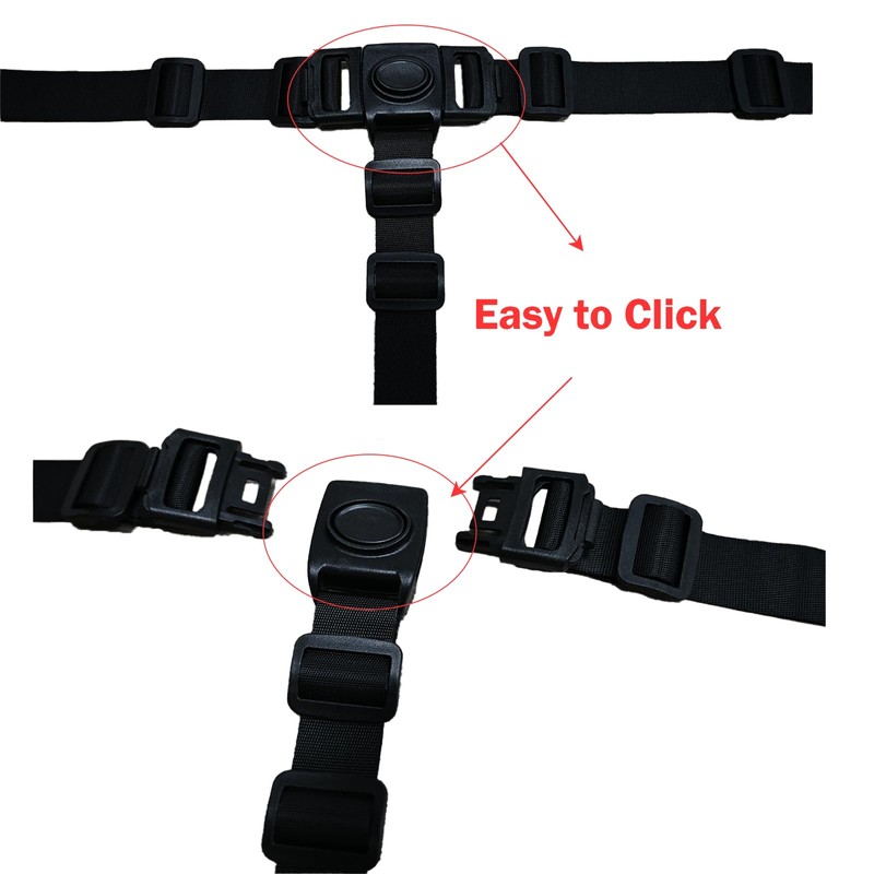 3 Point Harness Seat Belt for Kids, Adjustable Baby Safety
