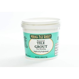 5 LB Pool Tile Grout Waterproof - Dries Snow White Stain Resistant Non-Shrinkiing - Covers 60-80 SQ FT Per Bucket (1)