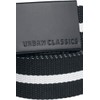 Urban Classics Canvas Belt, Black White Stripe/Black, One Size