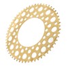 Folding Bicycle Chainwheel Smooth Fastness AntiCorrosion Wearproof Bike Chainring(Titanium Gold