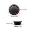 KLEHOPE Concealed Handle, Round, Inlet Handle, Black, Drawer Handles with