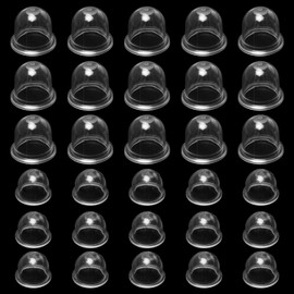 Sixfolo Pack of 30 19 mm and 22 mm ignition capsule primer pump carburettor pump lawn mower transparent primer bulb rubber fuel pump carburettor primer piston for lawn mowers, chainsaws, blowers,